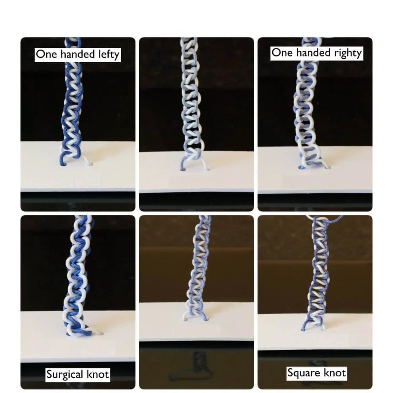 square knot and surgeon's knot