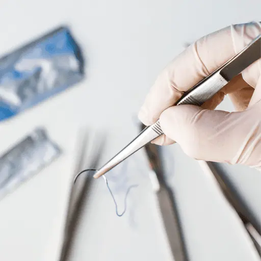 Practice suturing at home setup