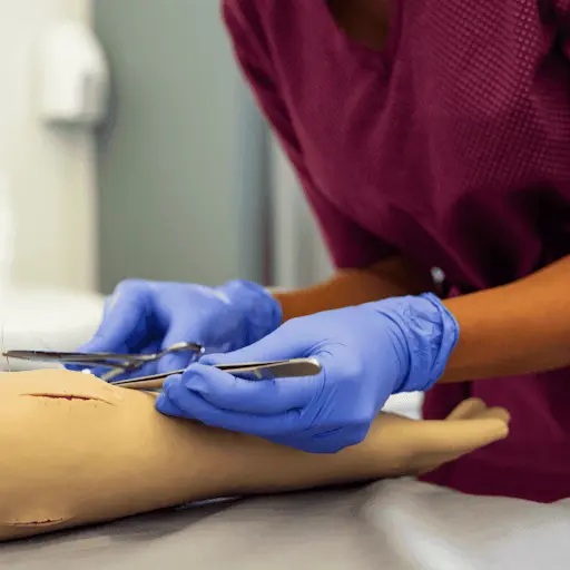 Various suturing practice materials