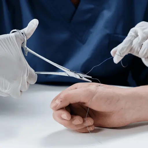 seton suture diagram